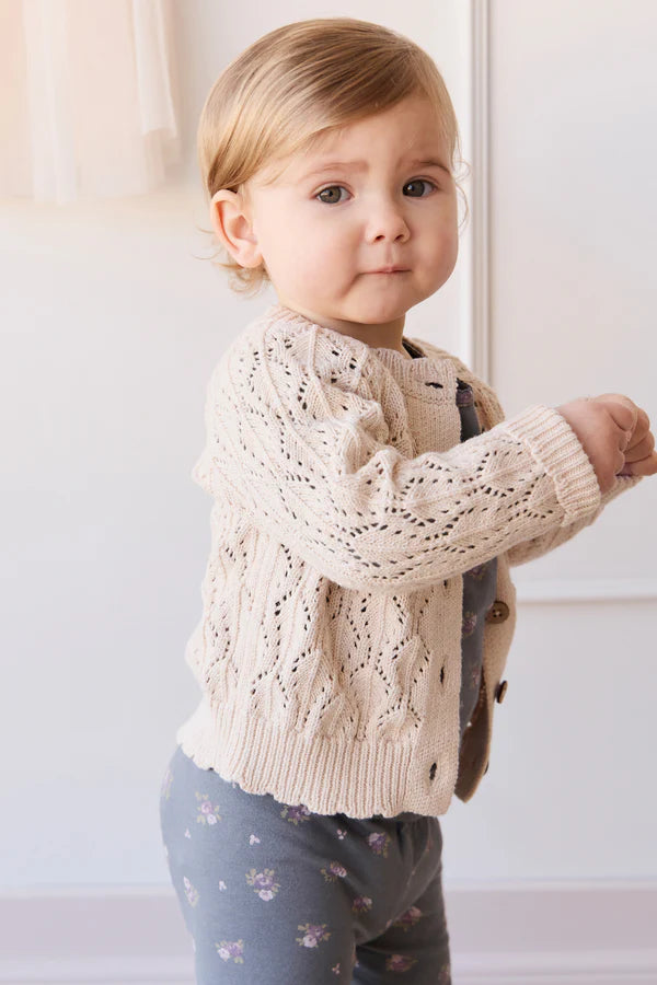 Livvy Cardigan - Light Oatmeal Marle | Jamie Kay