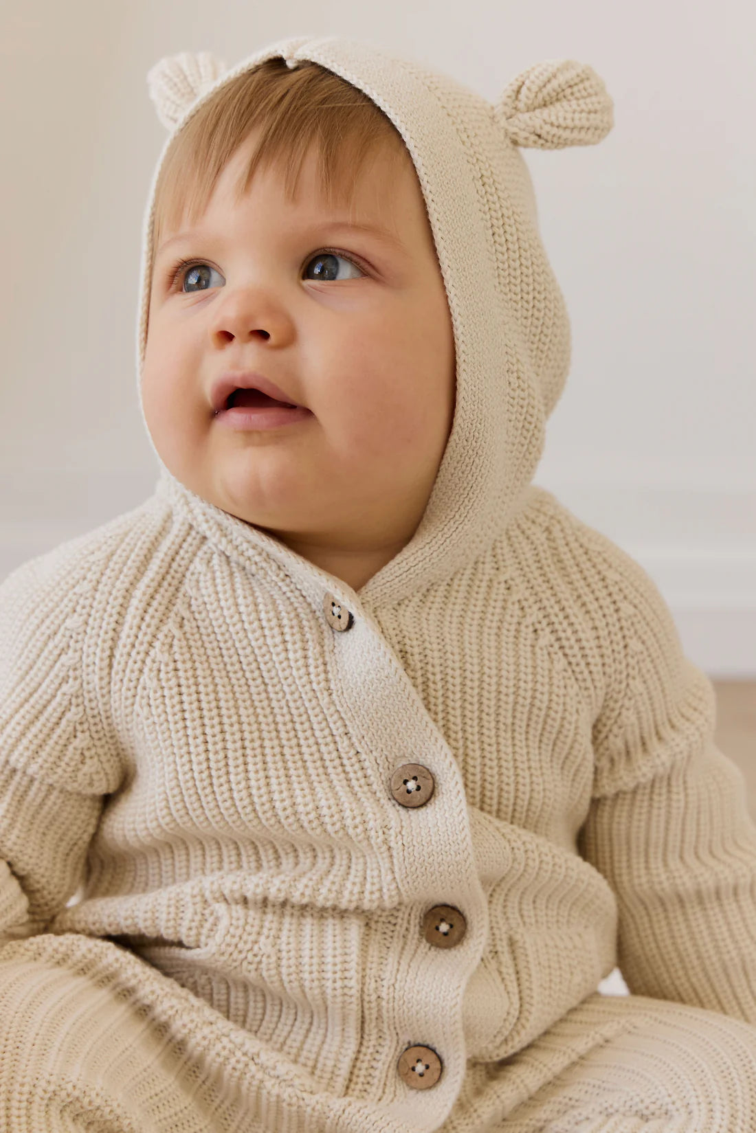 Bear Knit Onepiece - Vanilla | Jamie Kay