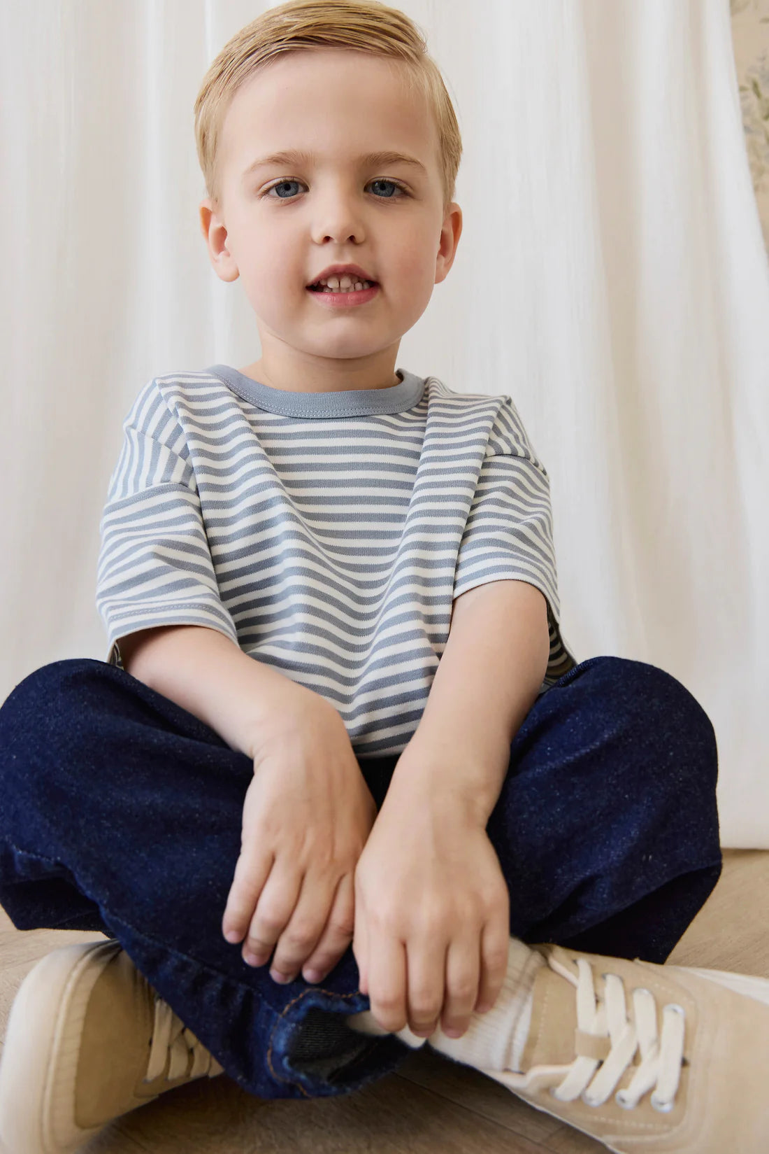 Rueben Pant - Mid Indigo Denim | Jamie Kay