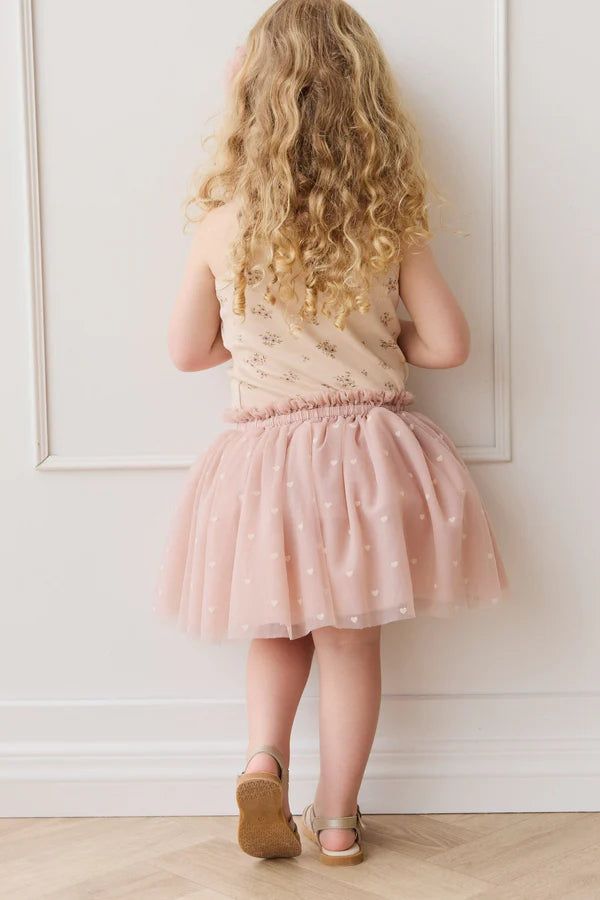 Lottie Skirt - Petite Heart Rose Smoke  | Jamie Kay