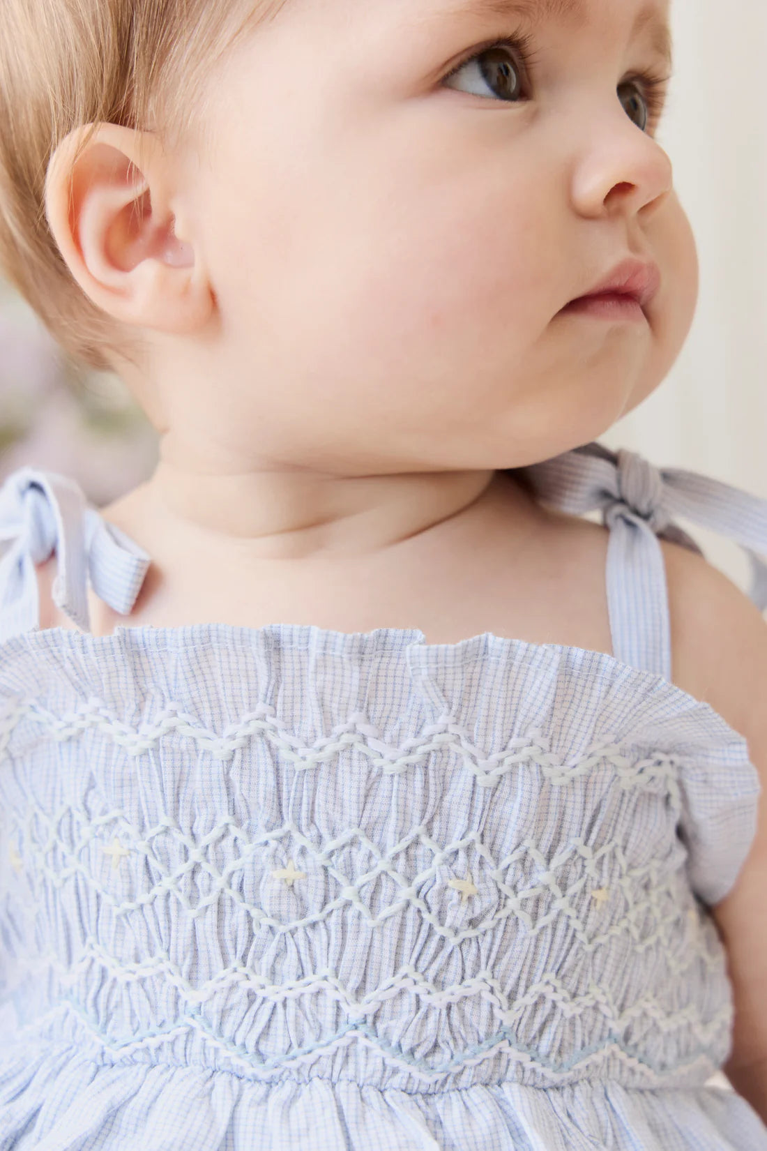 Organic Cotton Desiree Playsuit - Petite Check | Jamie Kay