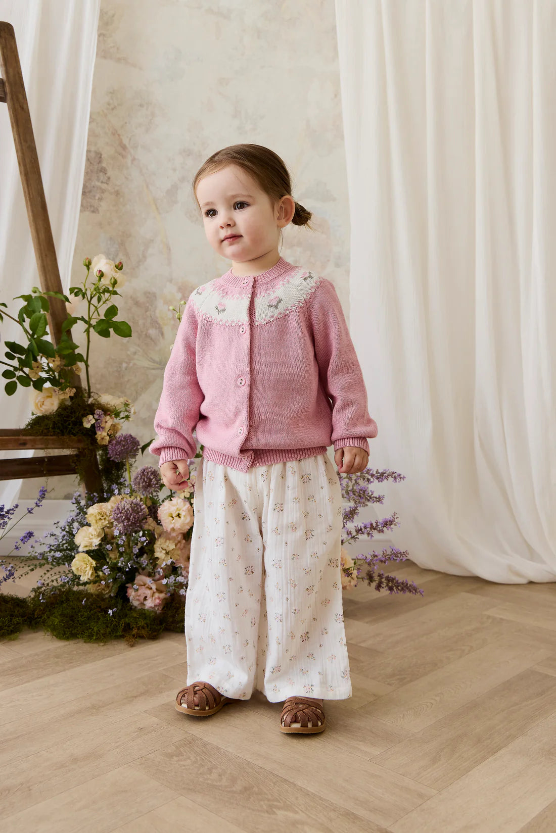 Organic Cotton Muslin Odette Pant - Ayla Whisper | Jamie Kay
