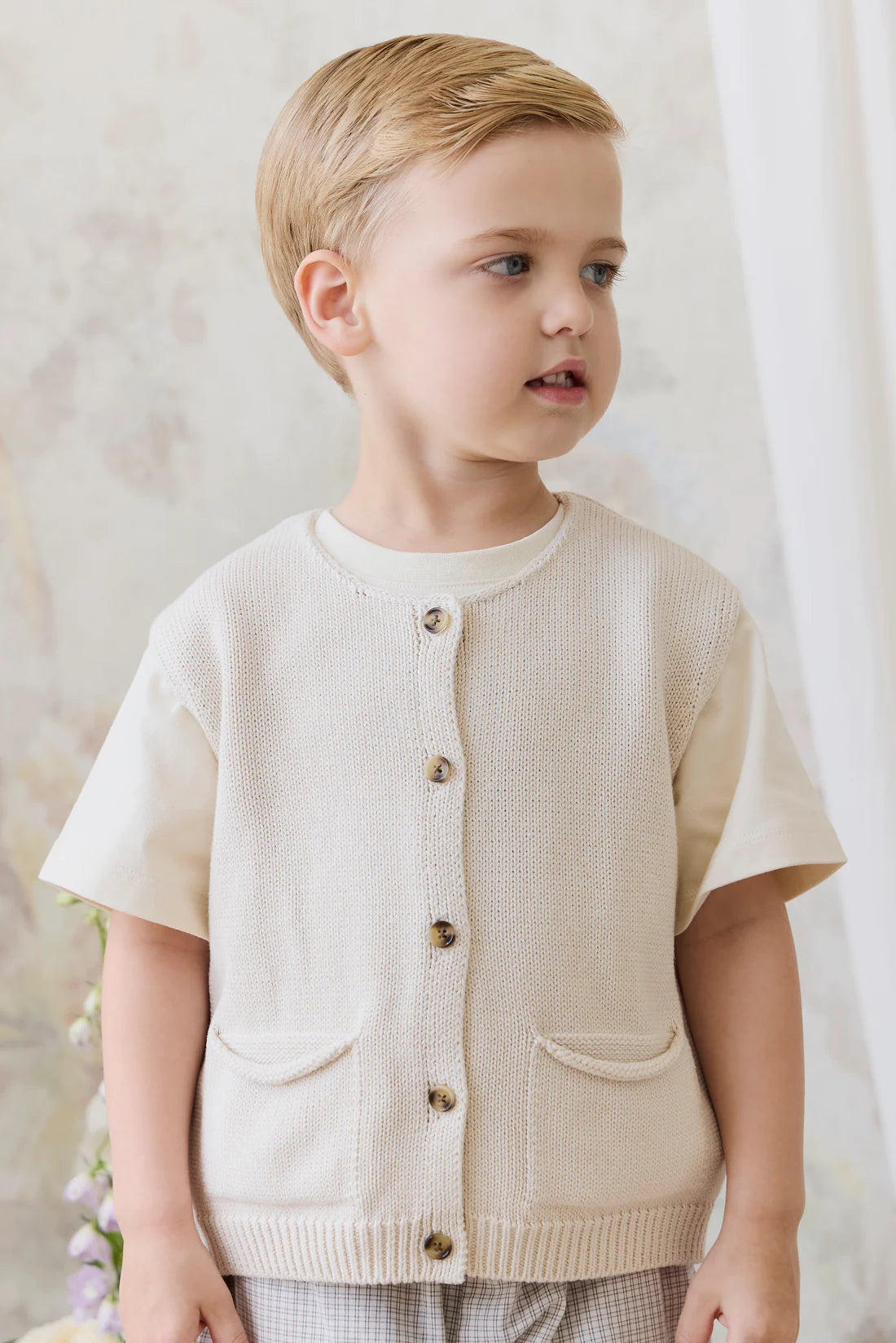 Flynn Vest - Vanilla | Jamie Kay