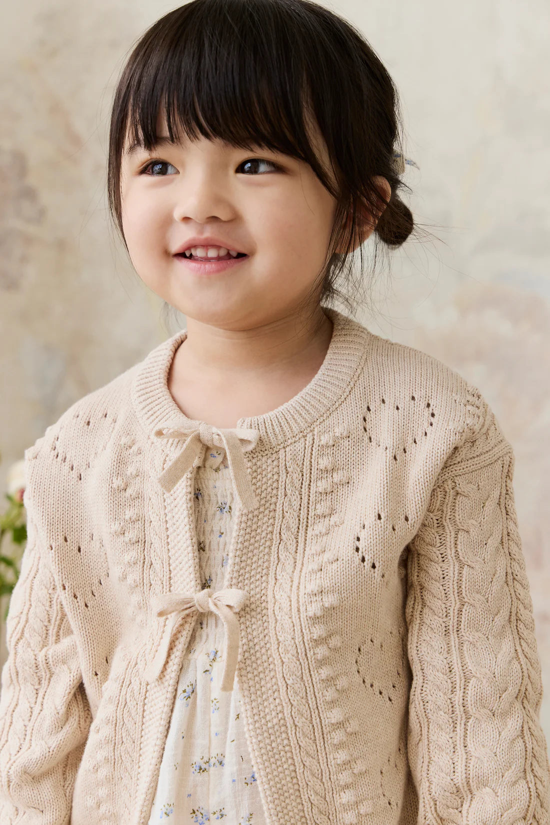 Josephine Cardigan - Light Oatmeal Marle | Jamie Kay