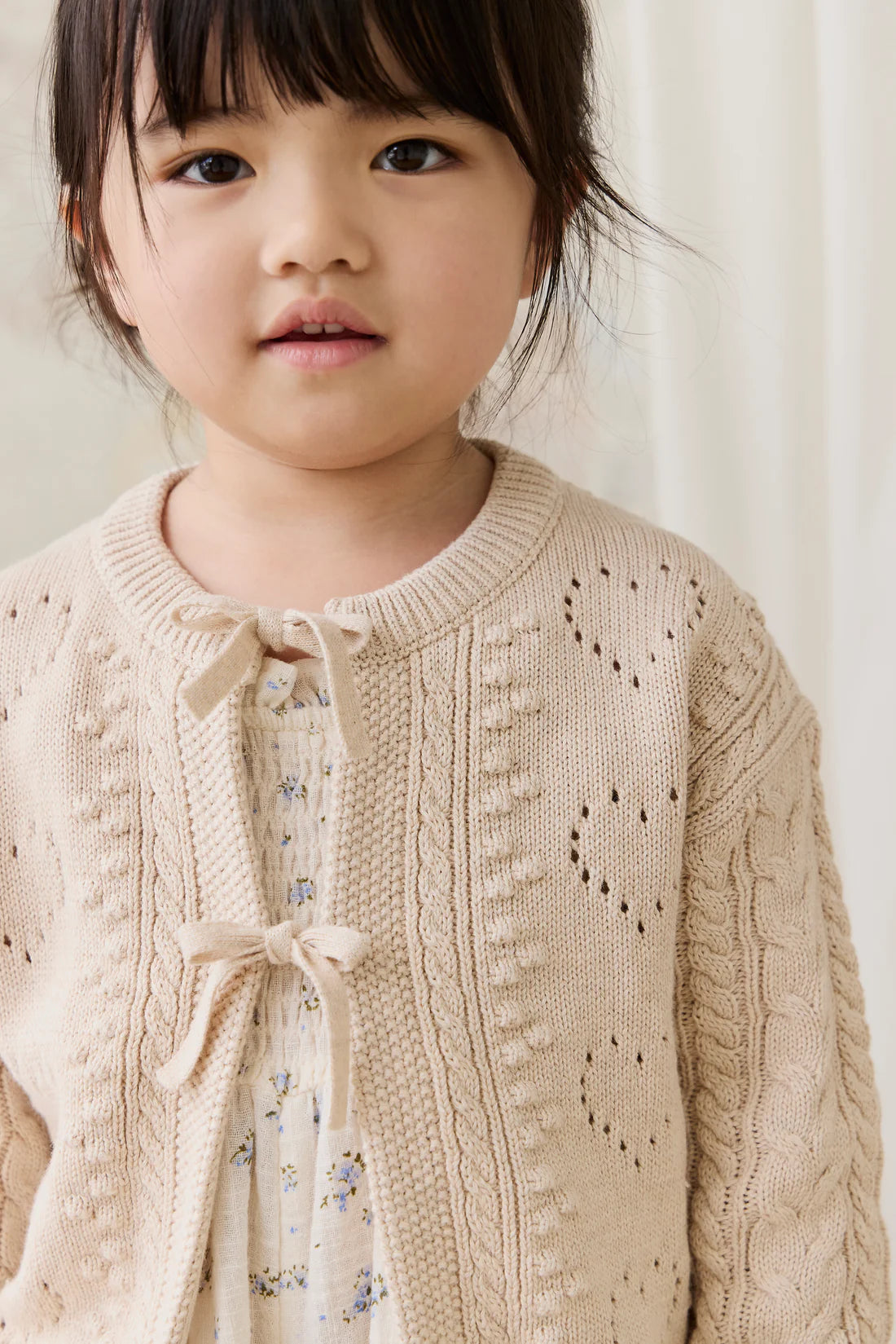 Josephine Cardigan - Light Oatmeal Marle | Jamie Kay