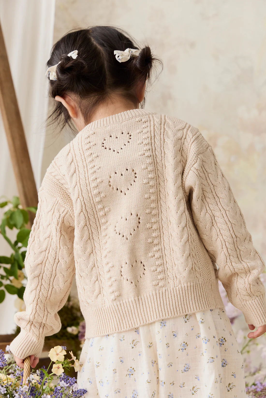 Josephine Cardigan - Light Oatmeal Marle | Jamie Kay