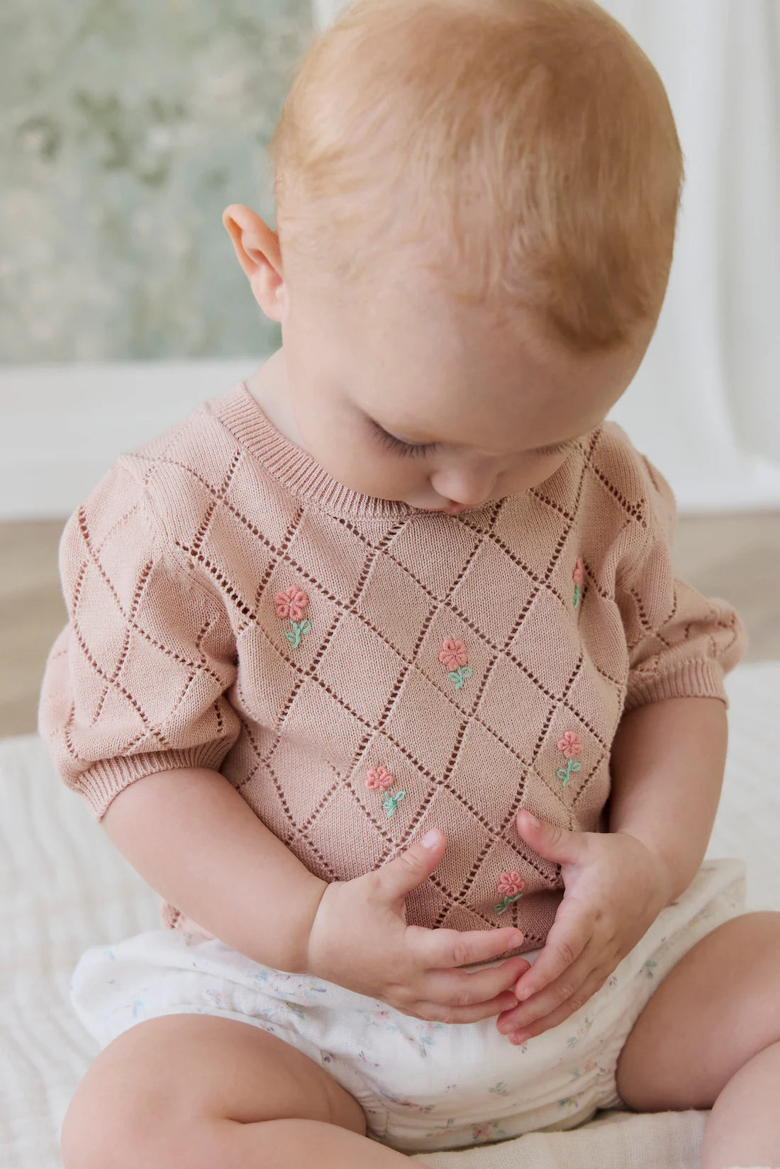 Alexandra Top - Rose Mist Alexandra Flower | Jamie Kay