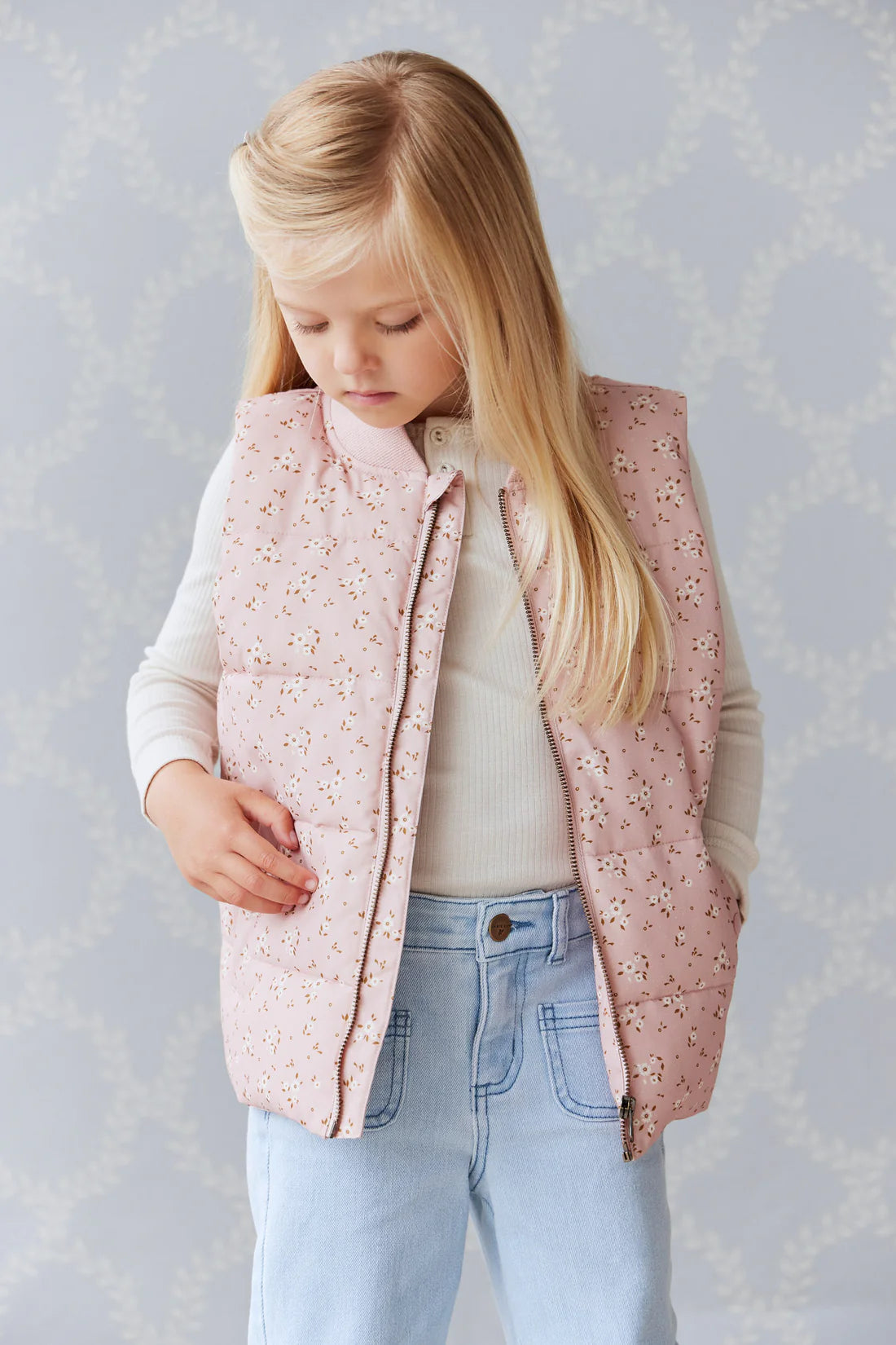 Taylor Vest - Lulu Bloom Powder Pink | Jamie Kay