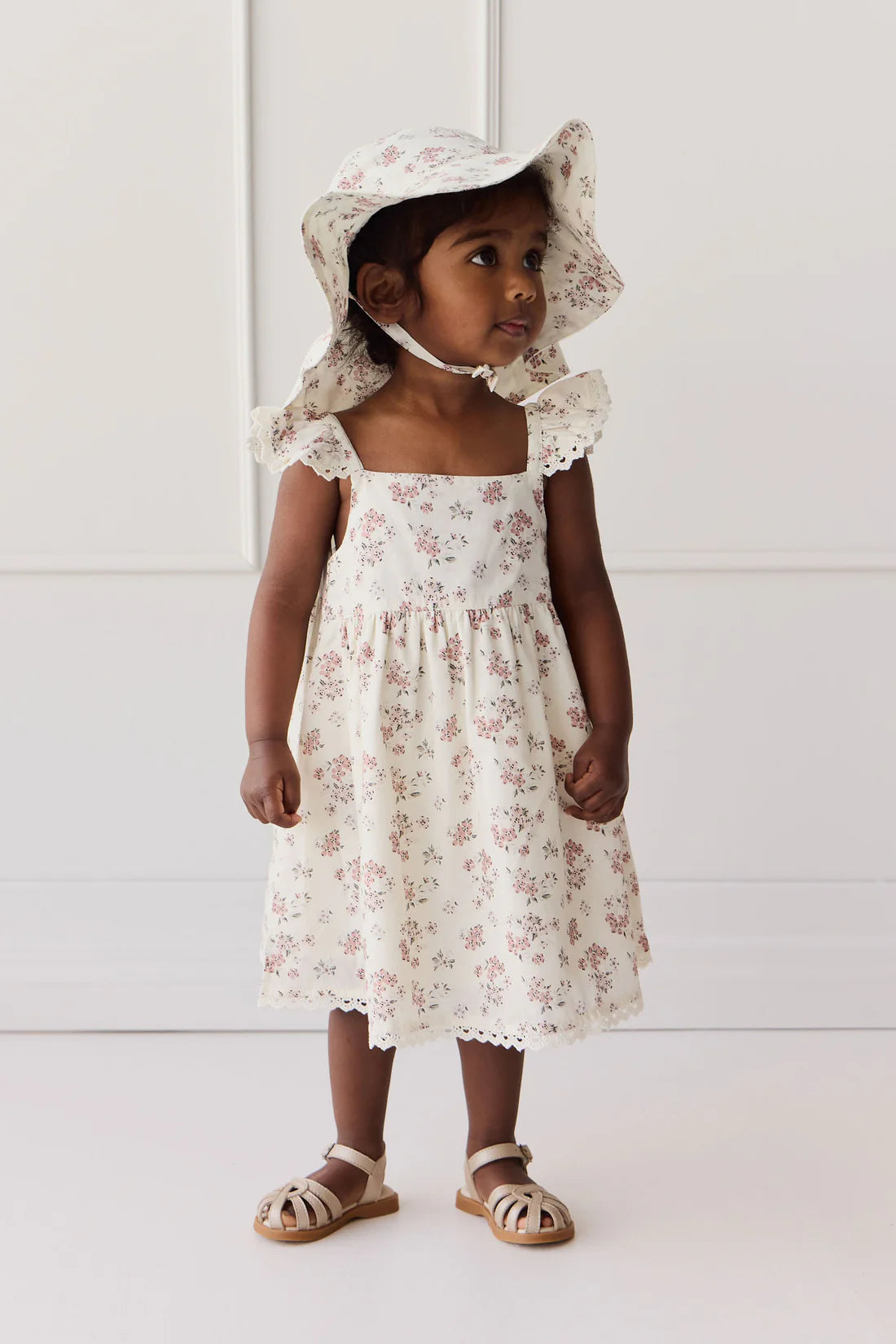 Organic Cotton Elodie Dress - Selena Blush | Jamie Kay