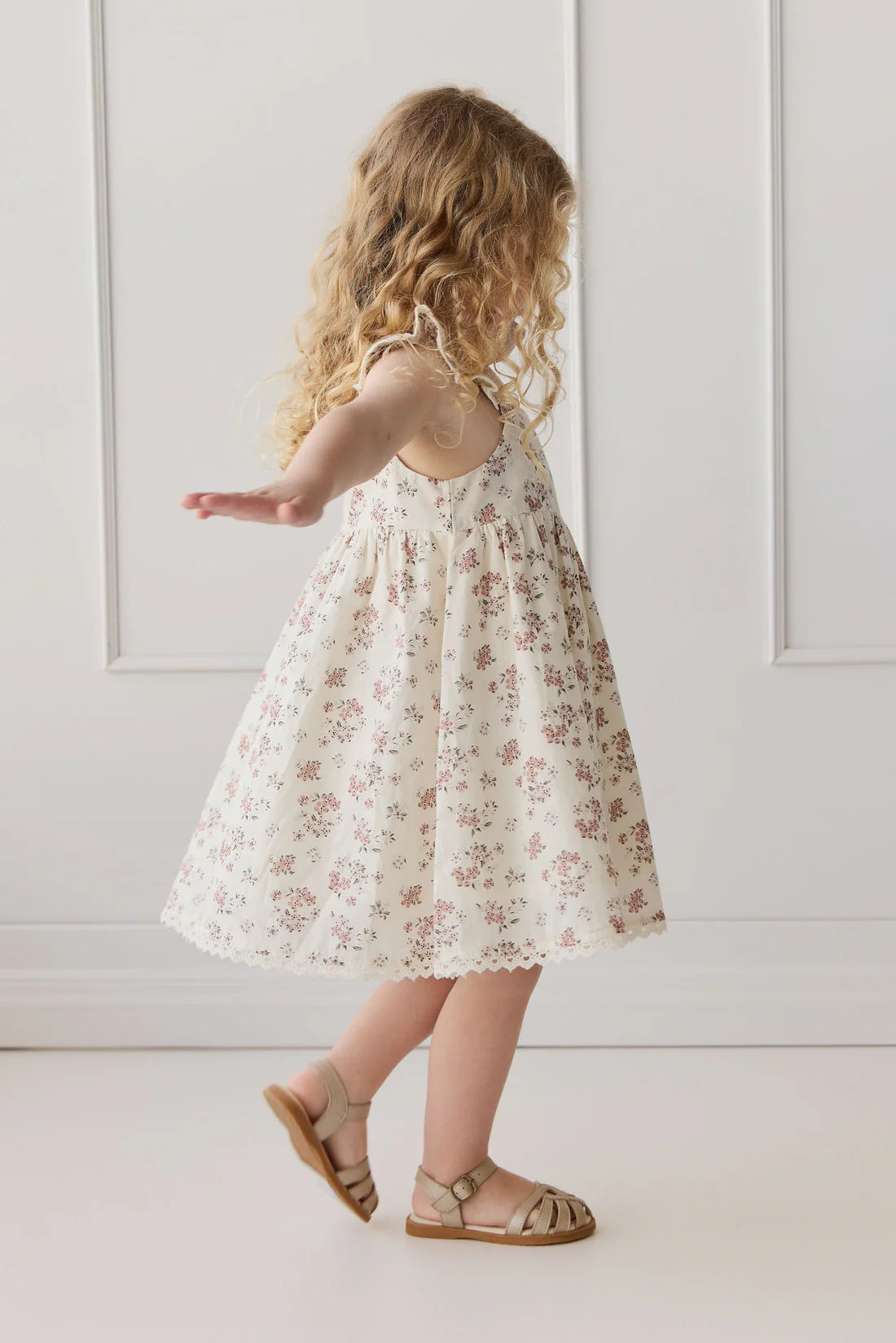 Organic Cotton Elodie Dress - Selena Blush | Jamie Kay