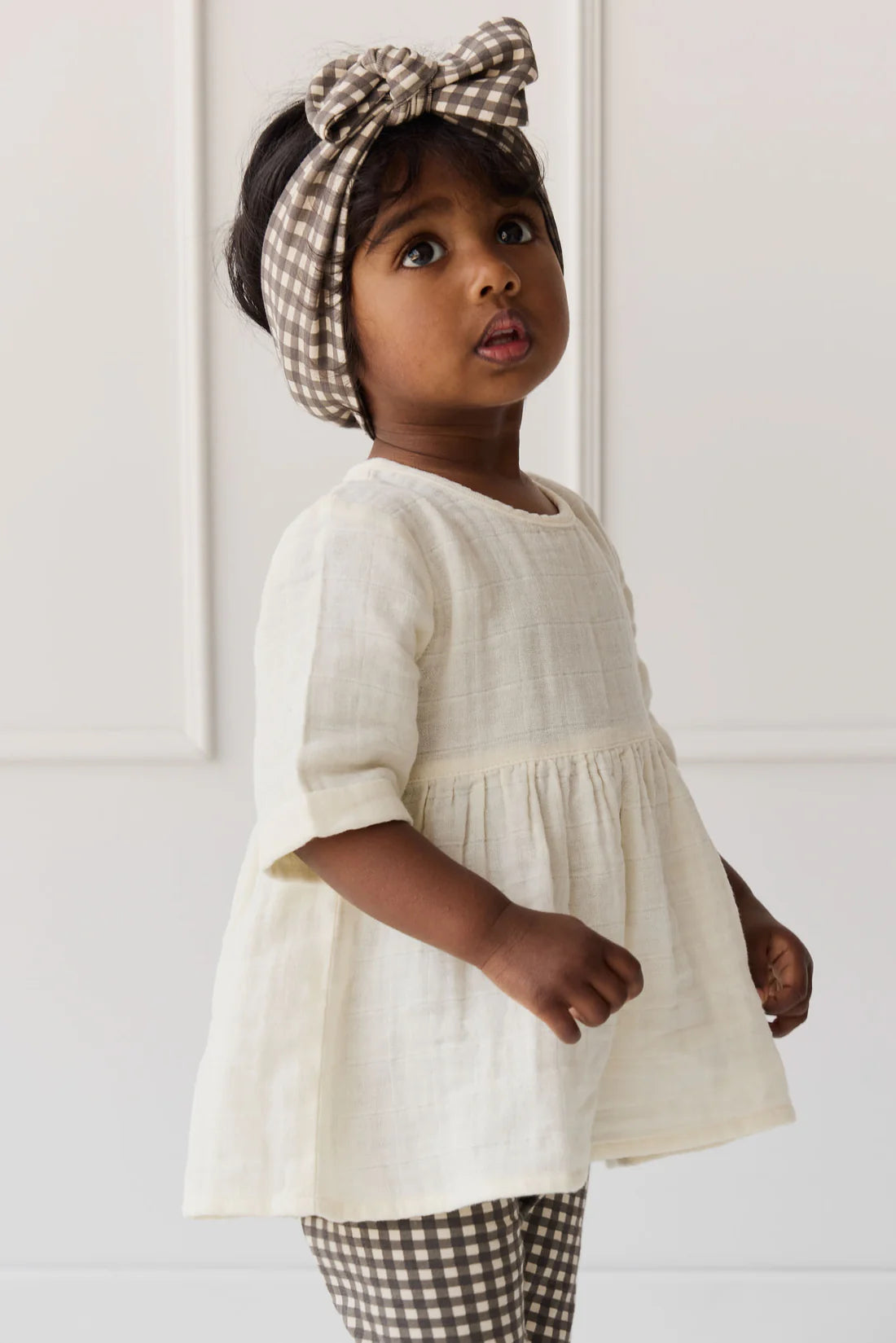 Organic Cotton Muslin Estelle Top - Parchment | Jamie Kay