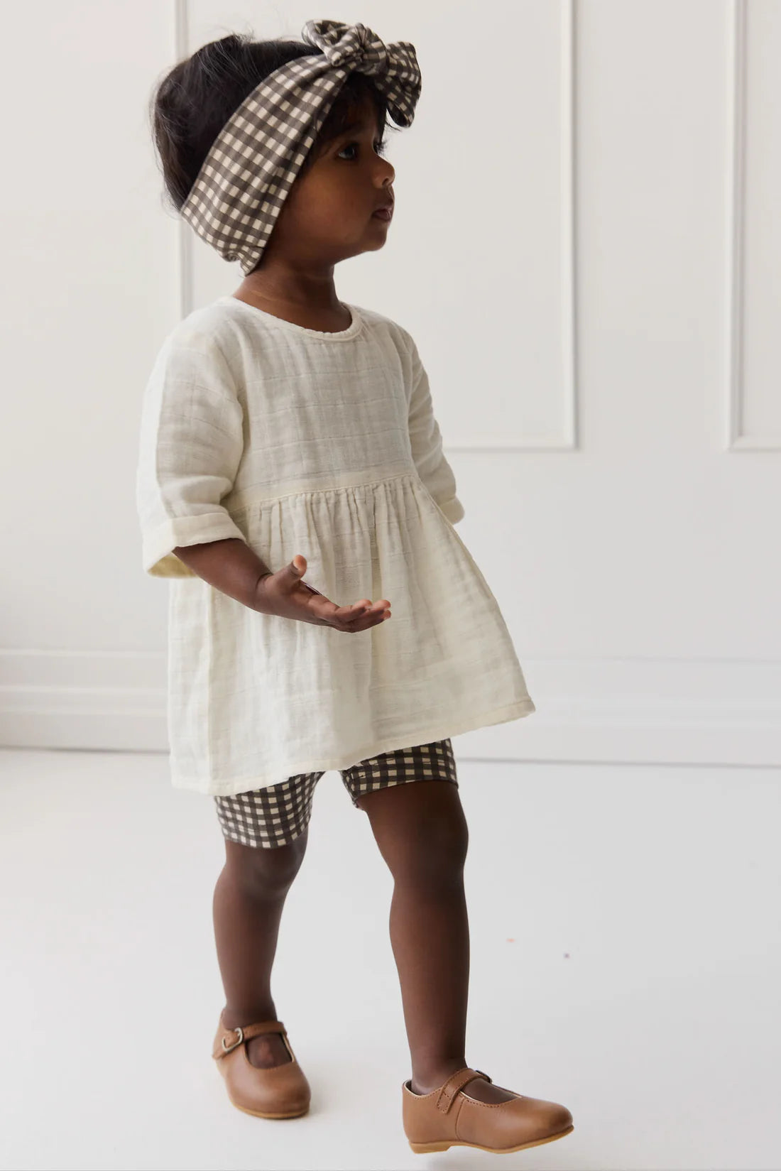 Organic Cotton Muslin Estelle Top - Parchment | Jamie Kay