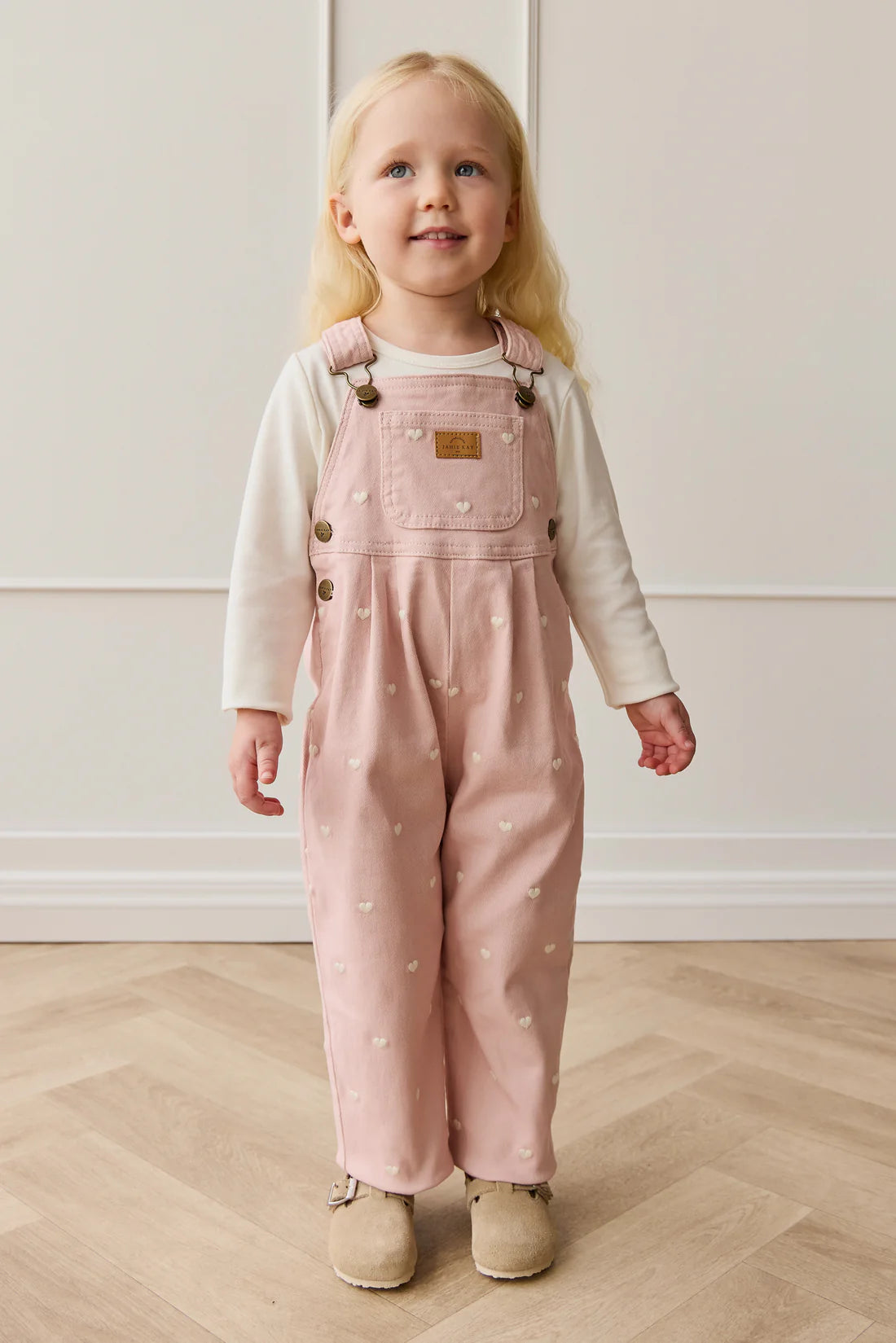 Blair Overall - Petite Heart Peach | Jamie Kay