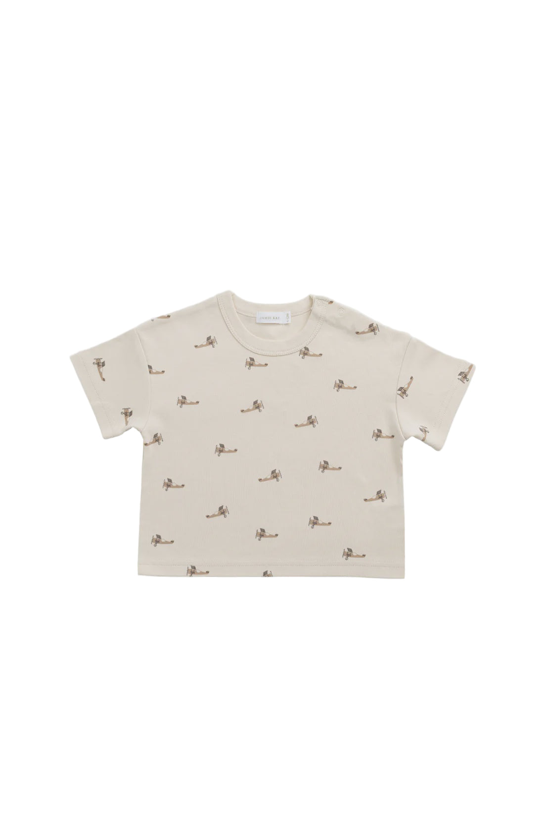 Pima Cotton Wesley Tee || Fly High Vanilla Cream | Jamie Kay