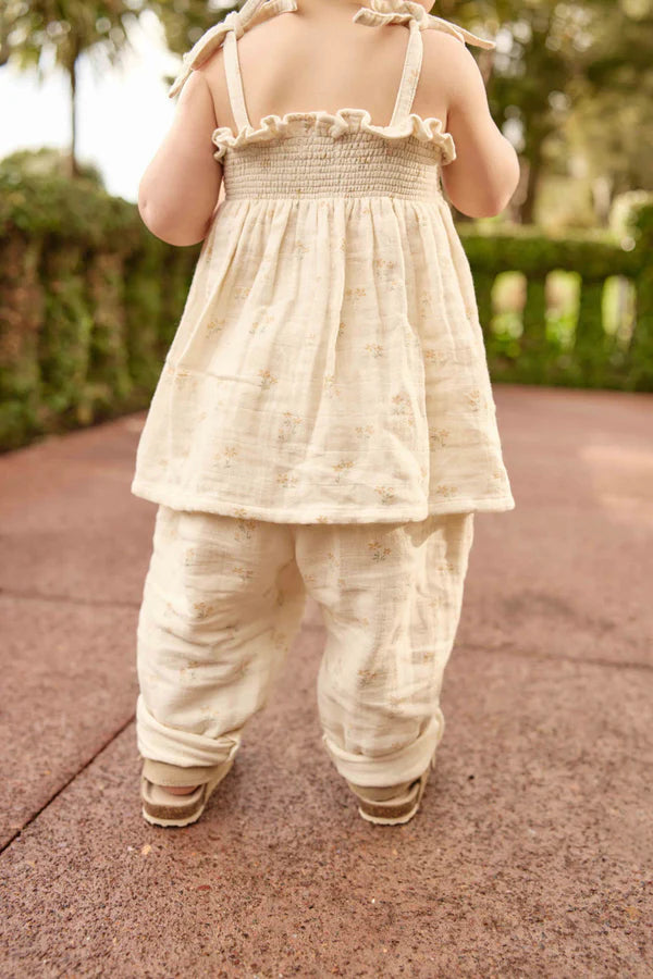 Organic Cotton Muslin Cordelia Pant - Pauline Chamomile | Jamie Kay