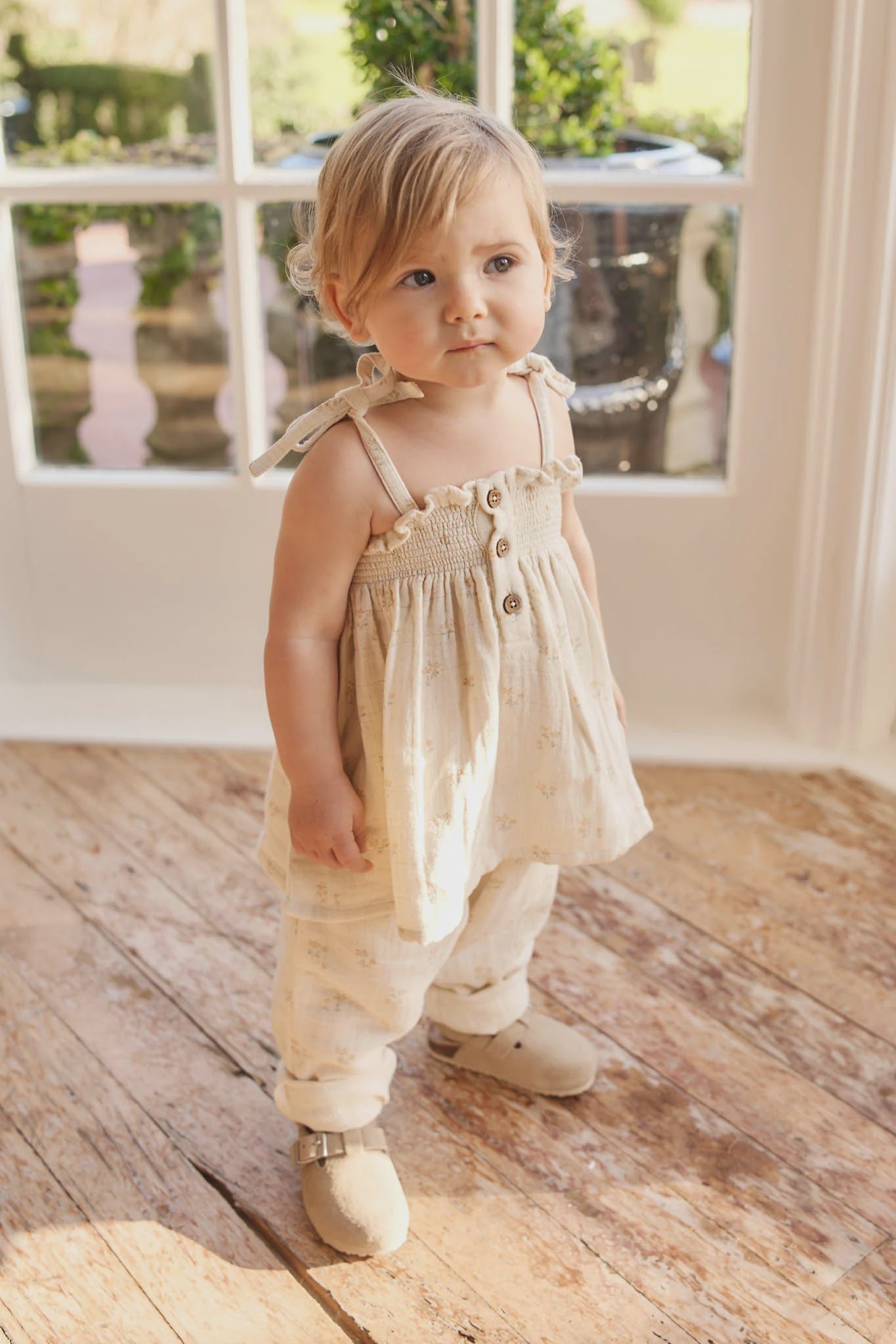 Organic Cotton Muslin Cordelia Pant - Pauline Chamomile | Jamie Kay