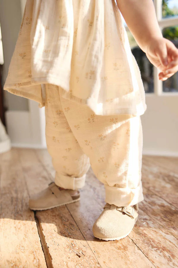 Organic Cotton Muslin Cordelia Pant - Pauline Chamomile | Jamie Kay