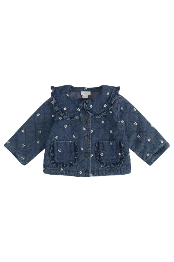 Amandine Jacket - Josie Floral Denim | Jamie Kay