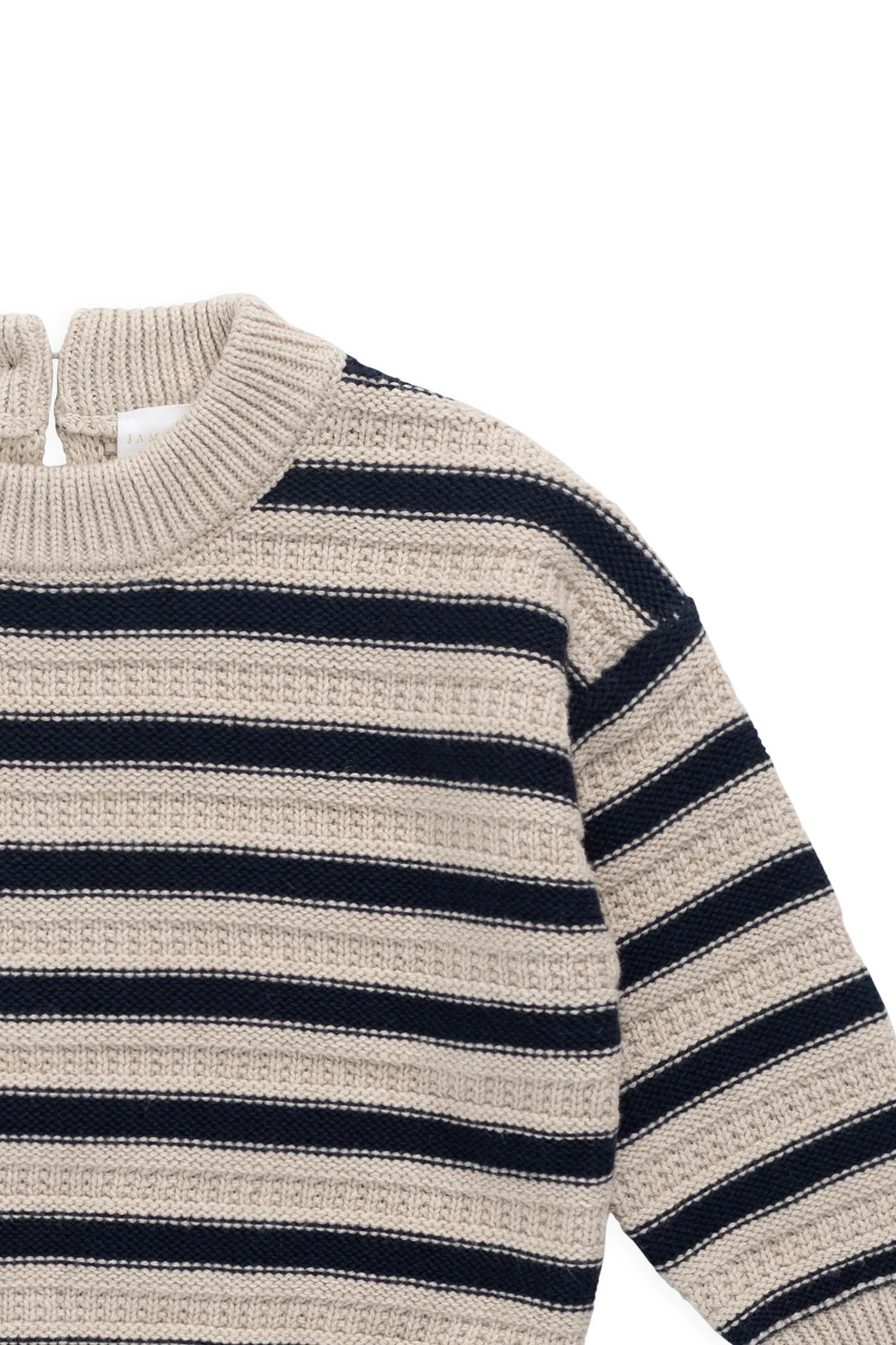 Byron Jumper - Byron Stripe Oat/Eclipse | Jamie Kay