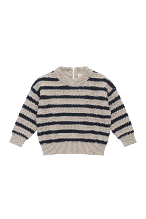 Byron Jumper - Byron Stripe Oat/Eclipse | Jamie Kay