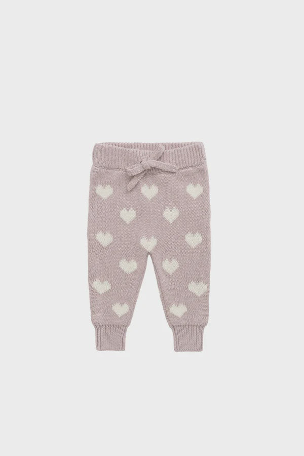 Camille Pant - Heart Jacquard Ballerina Marle | Jamie Kay