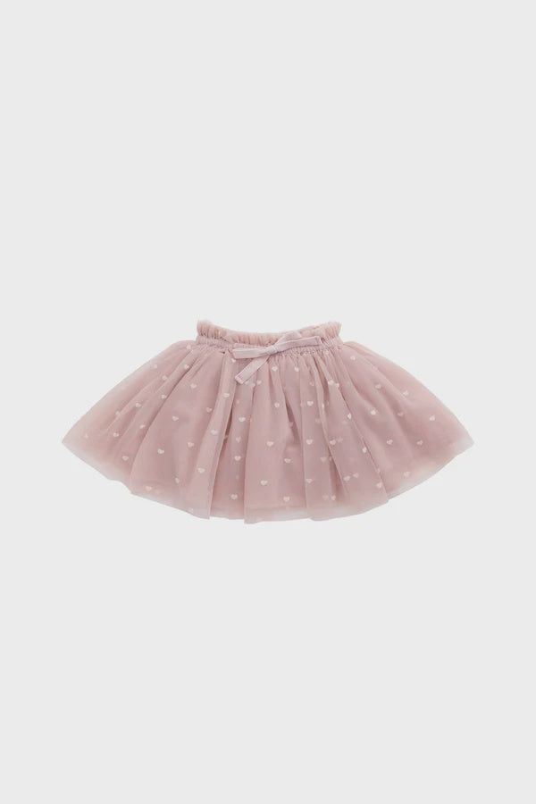 Lottie Skirt - Petite Heart Rose Smoke  | Jamie Kay