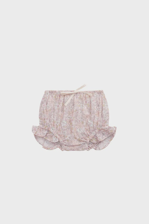 Organic Cotton Voile Frill Bloomer - Chloe Mauve | Jamie Kay