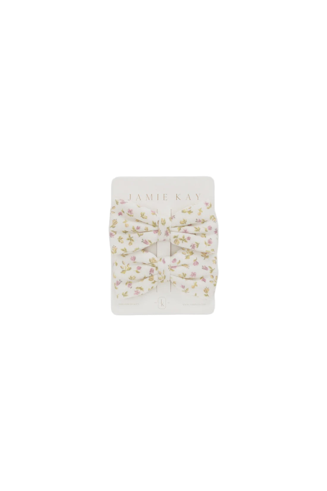 Organic Cotton Noelle 2pk Bow - Pippa Pink
