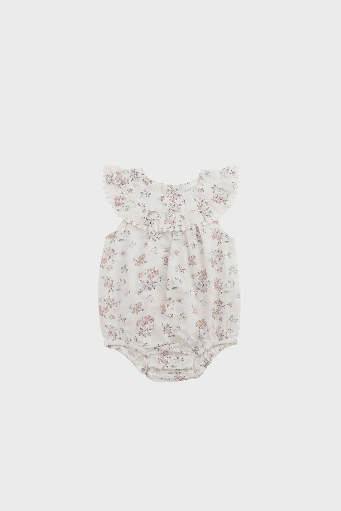 Organic Cotton Annabella Romper - Selena Blush | Jamie Kay