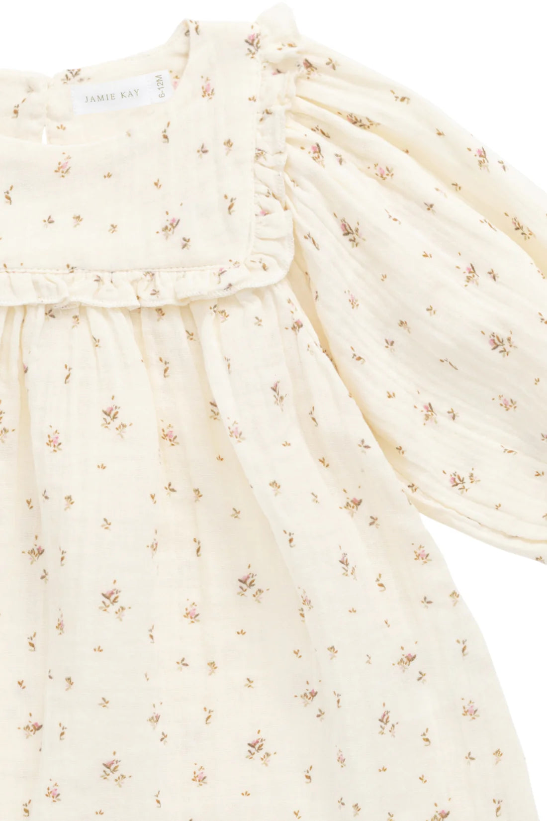 Organic Cotton Muslin Amira Dress - Dina Antique | Jamie Kay