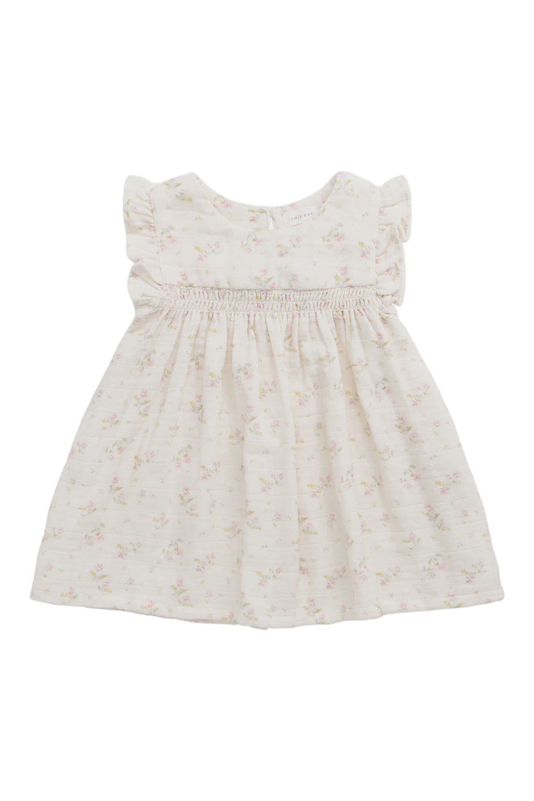 Organic Cotton Muslin Tiana Dress - Emelia Pink | Jamie Kay