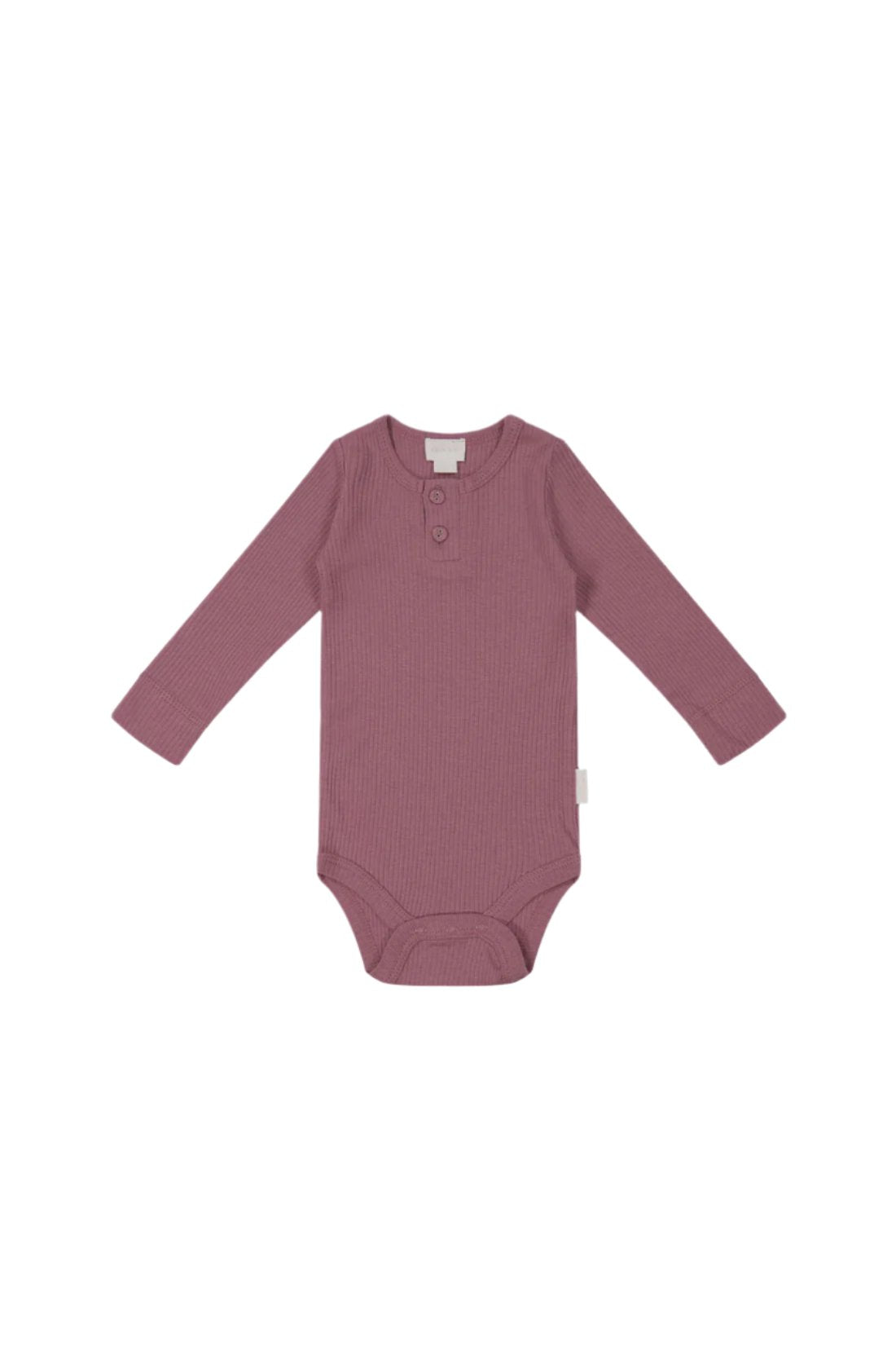 Organic Cotton Modal Long Sleeve Bodysuit - Rosette | Jamie Kay