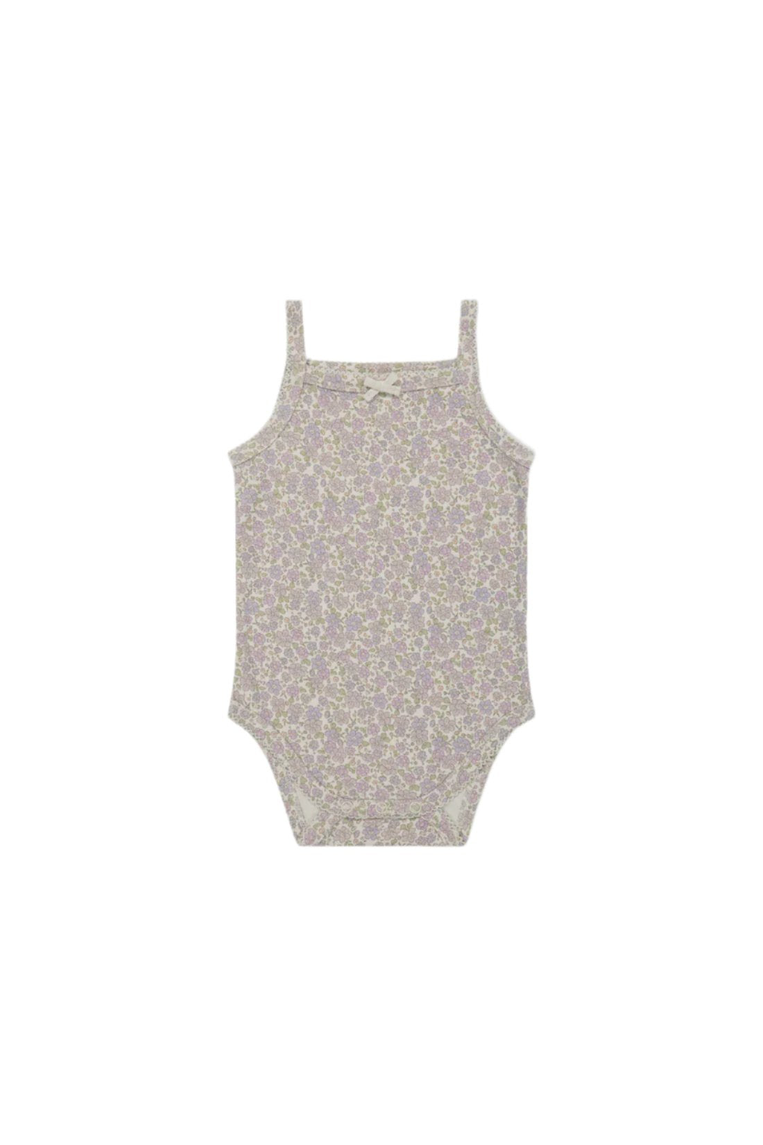 Organic Cotton Bridget Singlet Bodysuit - Chloe Lavender | Jamie Kay