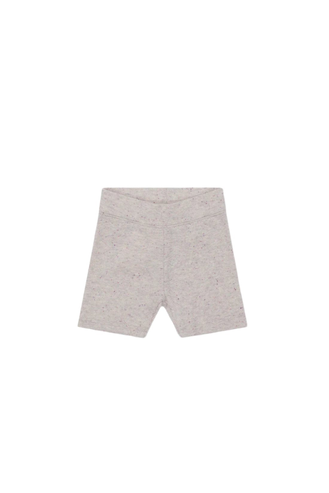 Organic Cotton Fine Rib Elisa Bike Short - Lavender Fleck