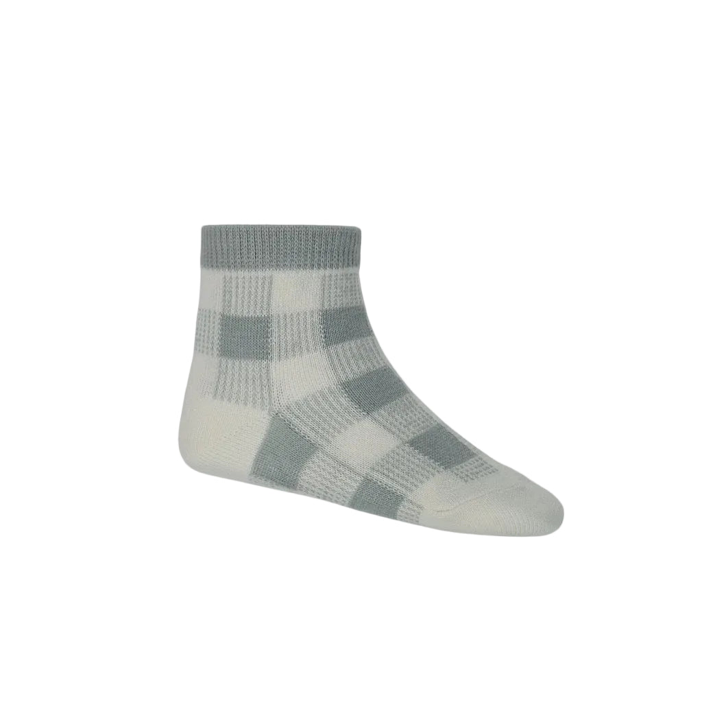 Gingham Sock - Storm Grey | Jamie Kay