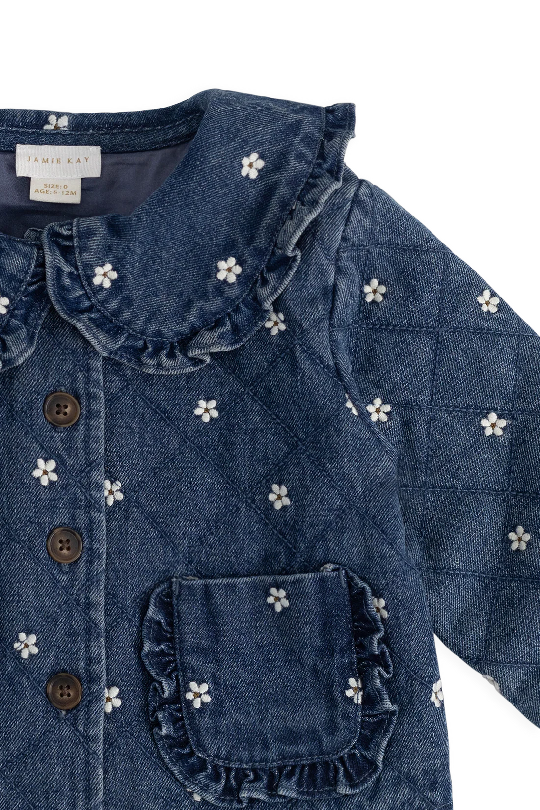 Amandine Jacket - Josie Floral Denim | Jamie Kay