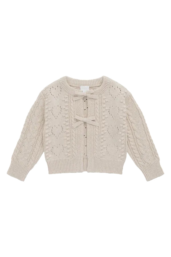Josephine Cardigan - Light Oatmeal Marle | Jamie Kay