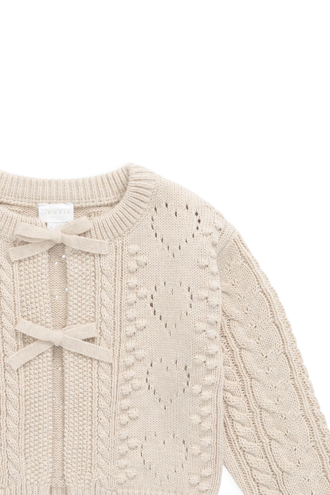 Josephine Cardigan - Light Oatmeal Marle | Jamie Kay