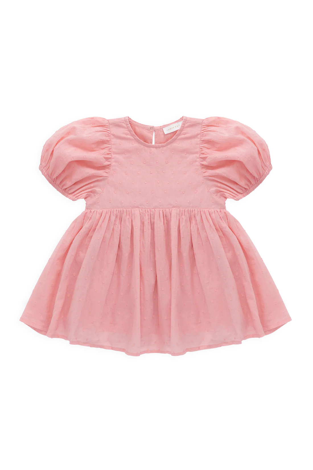 Organic Cotton Frannie Dress - Swiss Pink | Jamie Kay