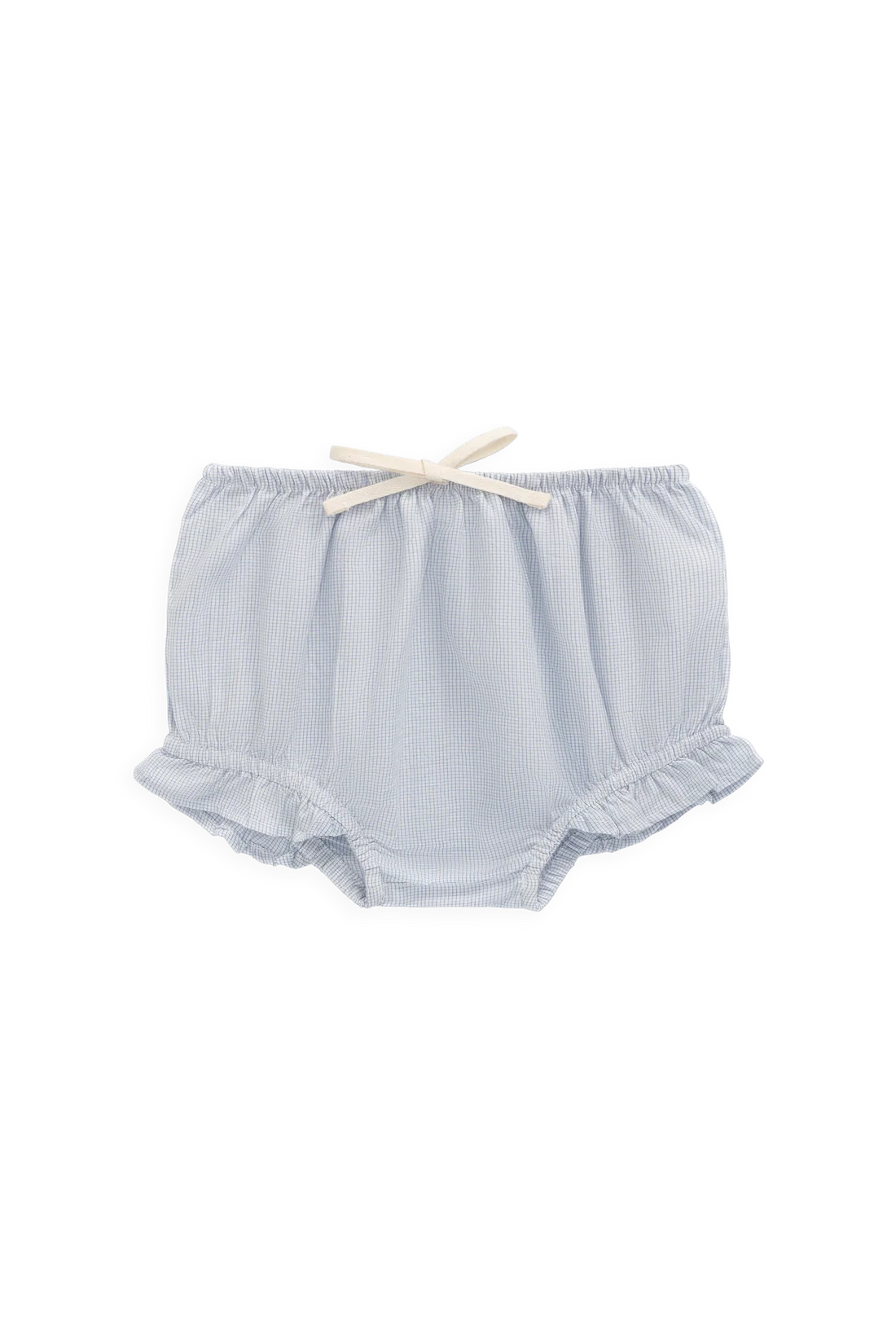 Organic Cotton Frill Bloomer - Petite Check | Jamie Kay
