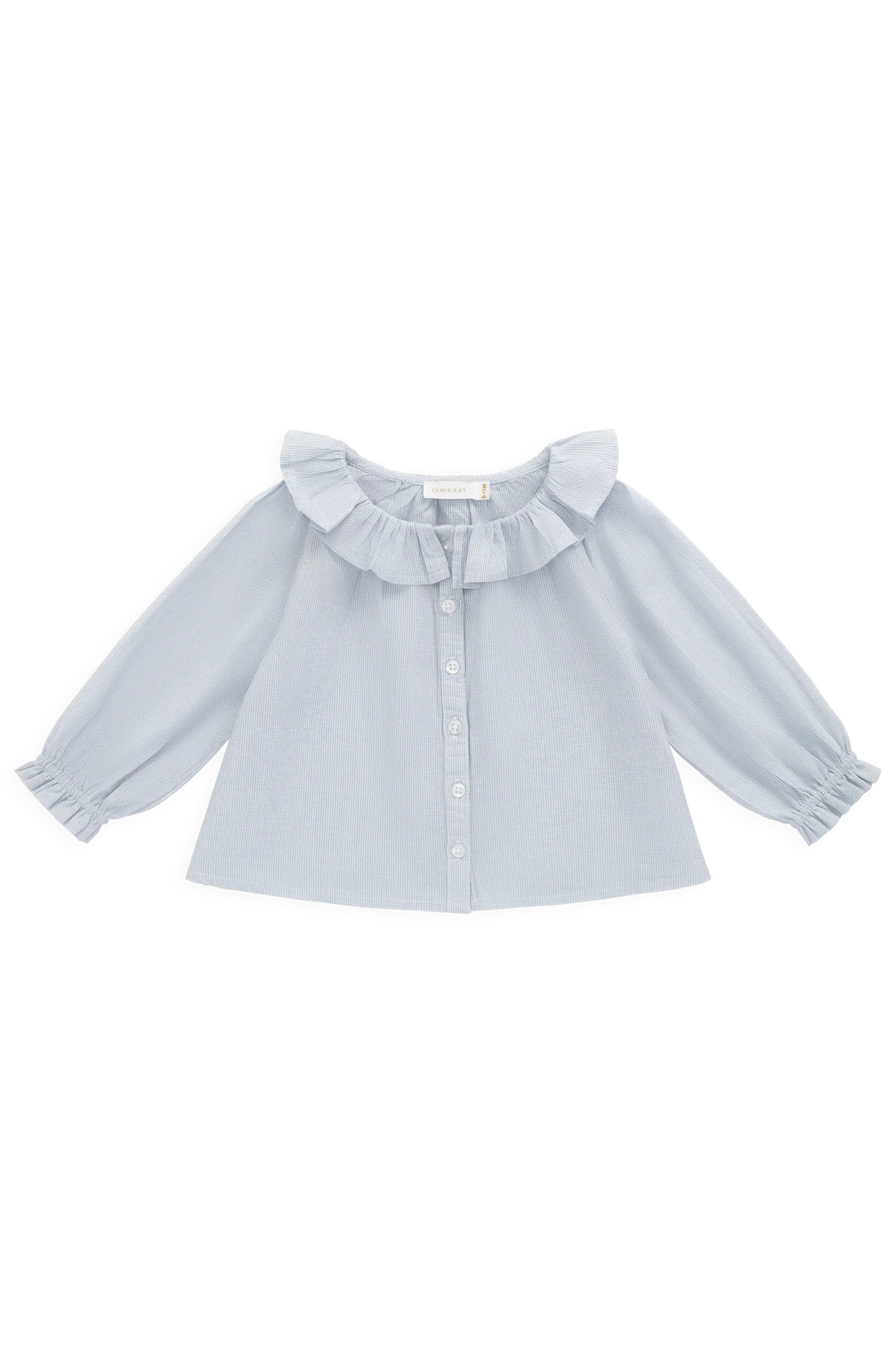 Organic Cotton Gaelle Top - Petite Check | Jamie Kay