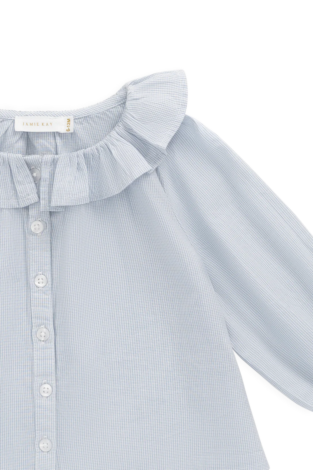 Organic Cotton Gaelle Top - Petite Check | Jamie Kay
