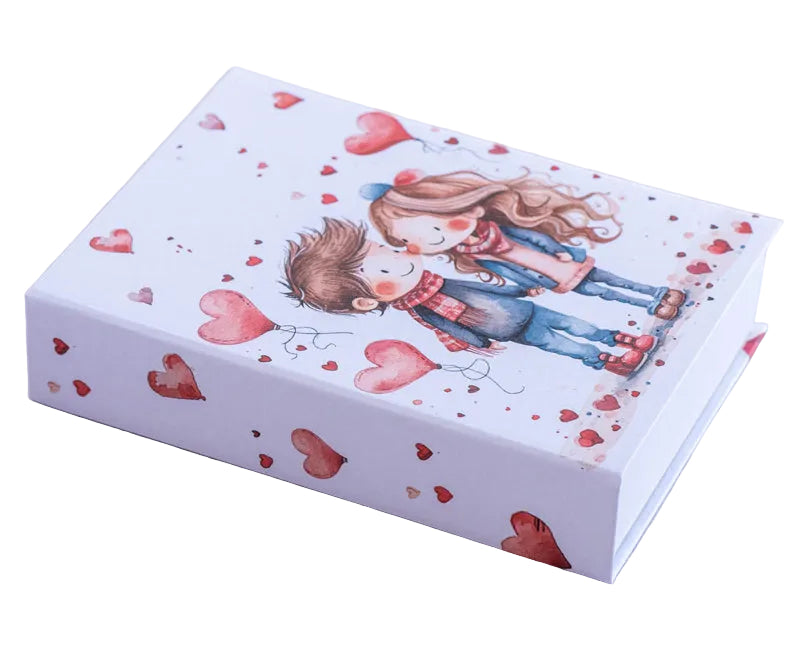 Jotter Pad – Valentines Couple with Hearts 3 | Creative Stuff