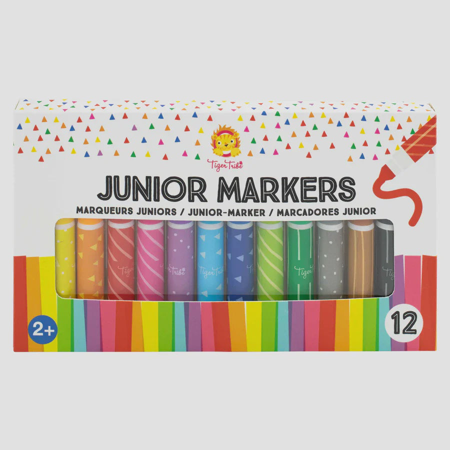 Junior Markers 12pk | Tiger Tribe