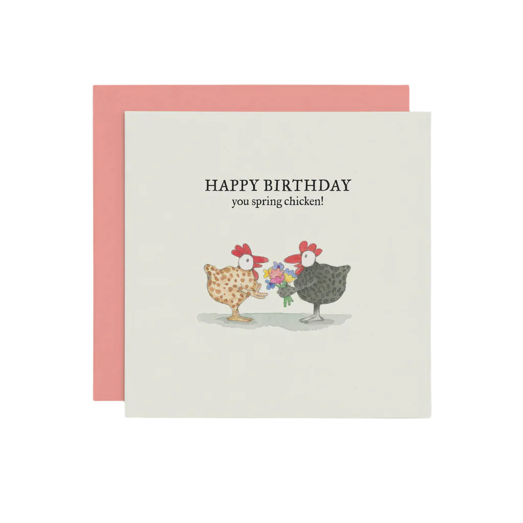 You Spring Chicken - Birthday Card | Twigseeds