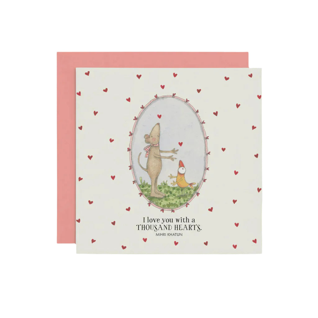 With a Thousand Hearts - Card | Twigseeds