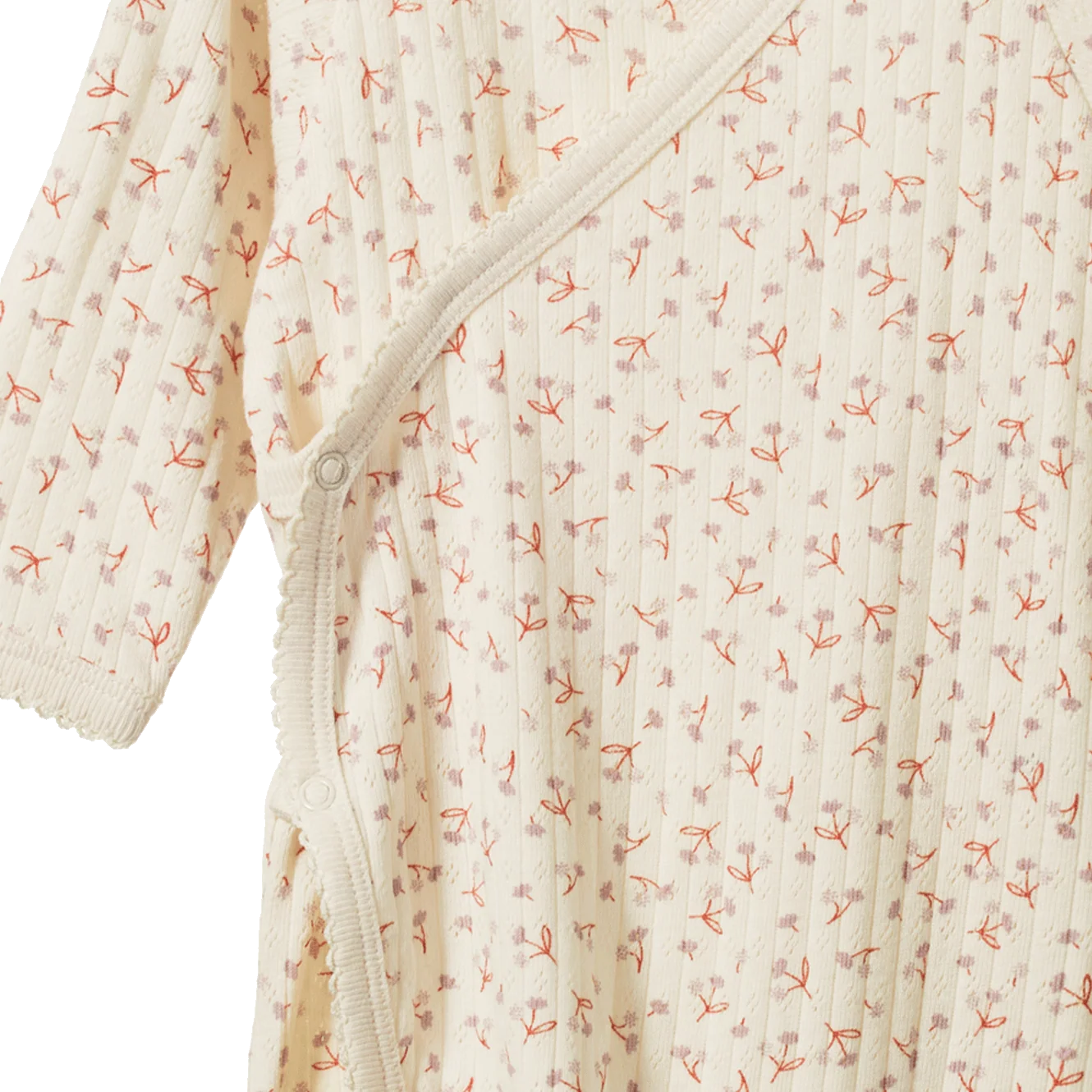 KIMONO STRETCH & GROW POINTELLE - Dandelion Print | Nature Baby