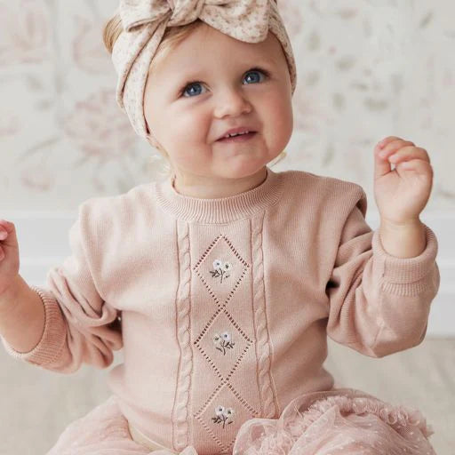 Maeve Knitted Jumper - Dusky Rose | Jamie Kay