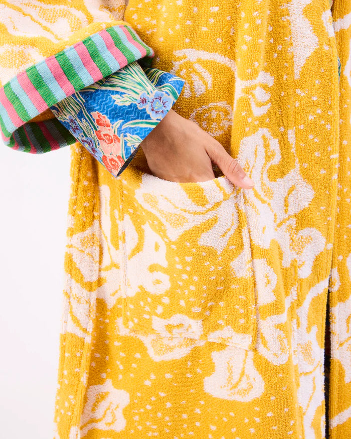 Elsternwig Fig Terry Bath Robe | Kip & Co x Anna Spiro