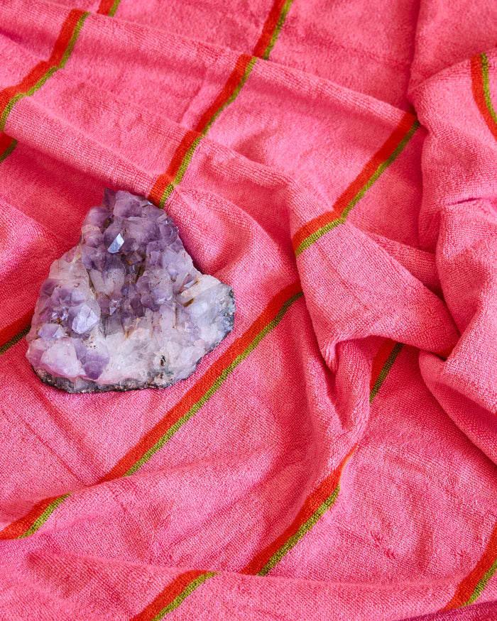 Wategos Soiree Stripe Bamboo Terry Bath Robe | Kip & Co